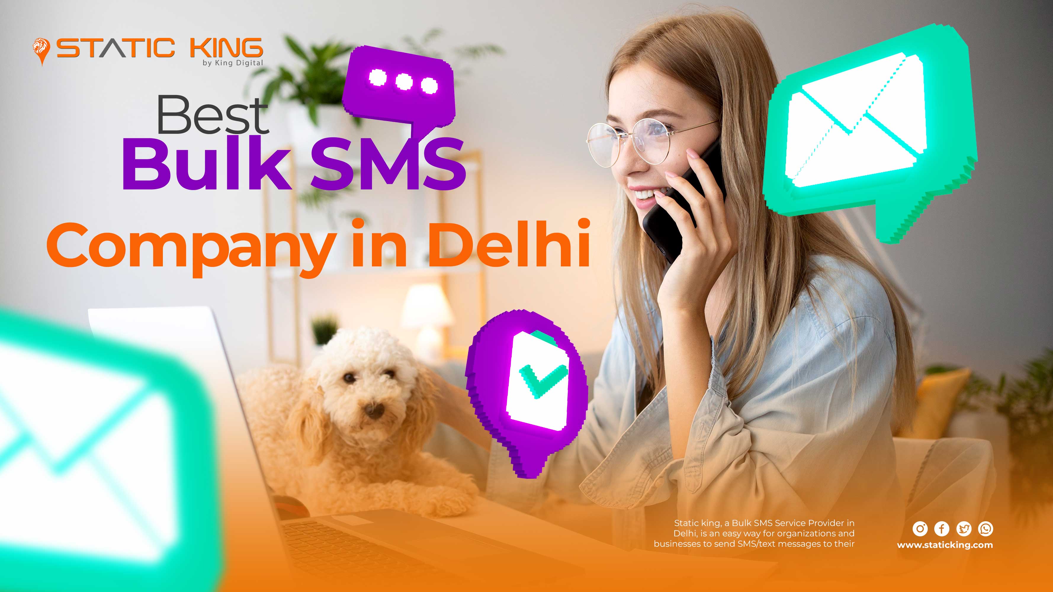 Best Bulk SMS Company in Delhi- Static King